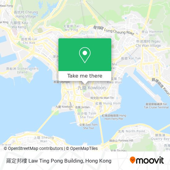 羅定邦樓 Law Ting Pong Building map