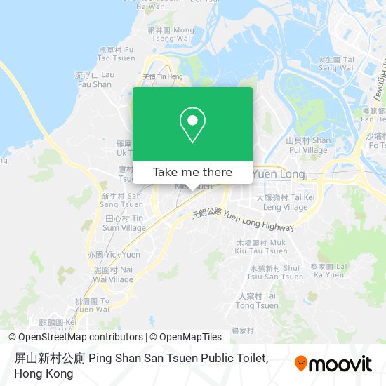 屏山新村公廁 Ping Shan San Tsuen Public Toilet地圖