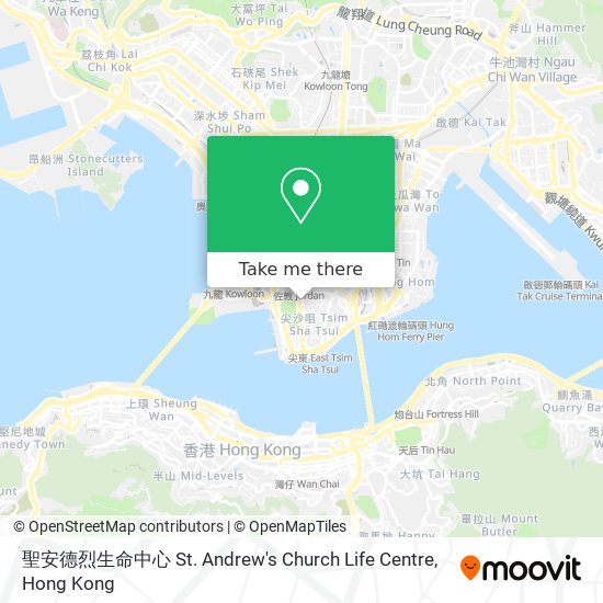 聖安德烈生命中心 St. Andrew's Church Life Centre map