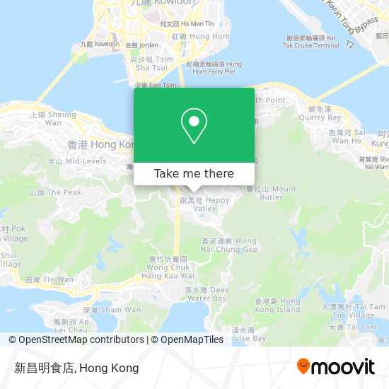 新昌明食店 map