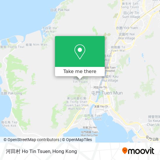 河田村 Ho Tin Tsuen map