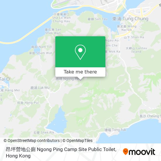 昂坪營地公廁 Ngong Ping Camp Site Public Toilet map