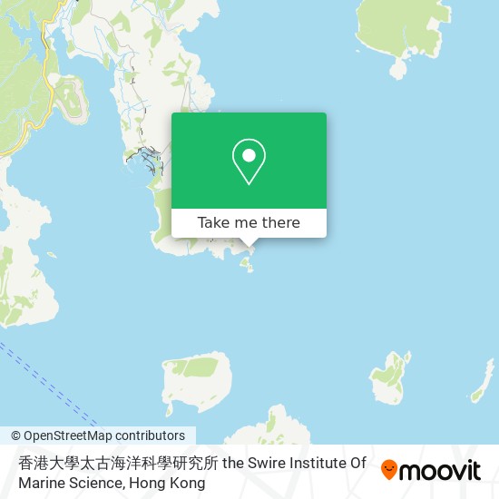 香港大學太古海洋科學研究所 the Swire Institute Of Marine Science map