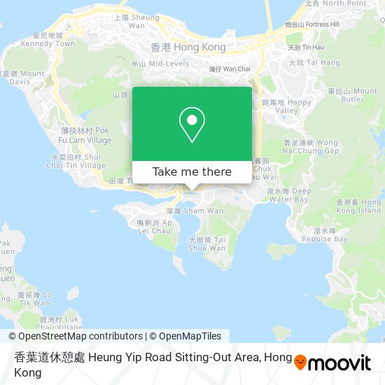 香葉道休憩處 Heung Yip Road Sitting-Out Area地圖