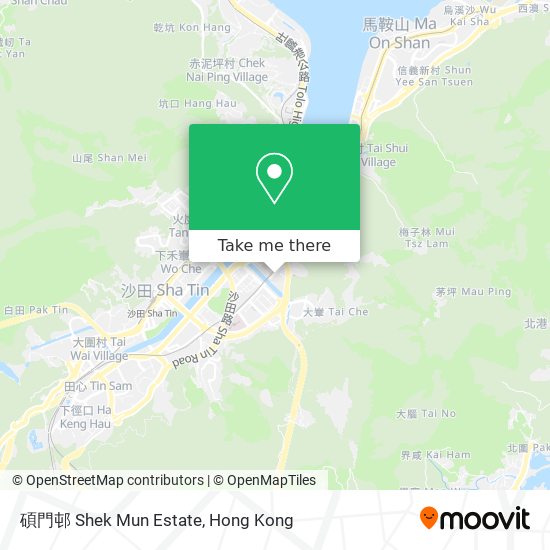 碩門邨 Shek Mun Estate map