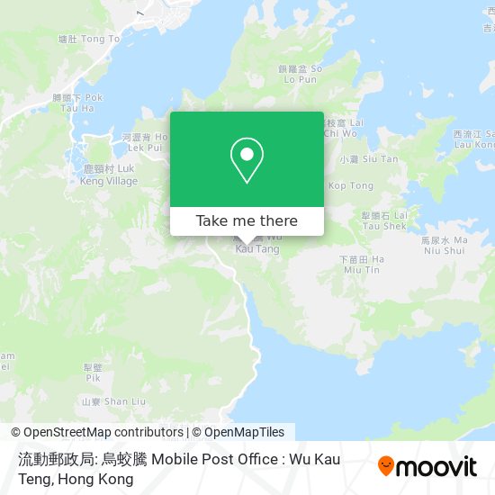 流動郵政局: 烏蛟騰 Mobile Post Office : Wu Kau Teng地圖