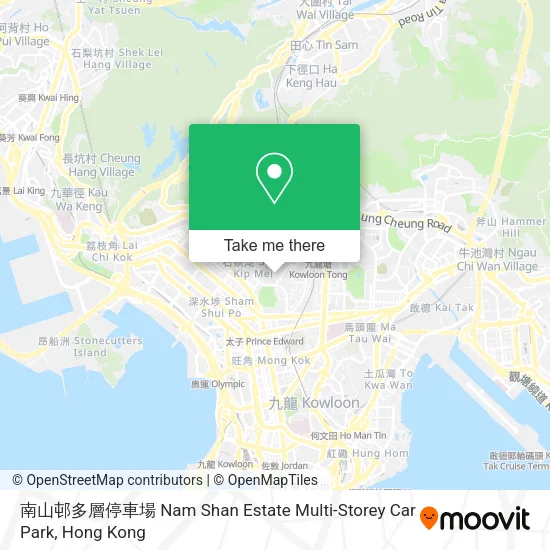 南山邨多層停車場 Nam Shan Estate Multi-Storey Car Park地圖