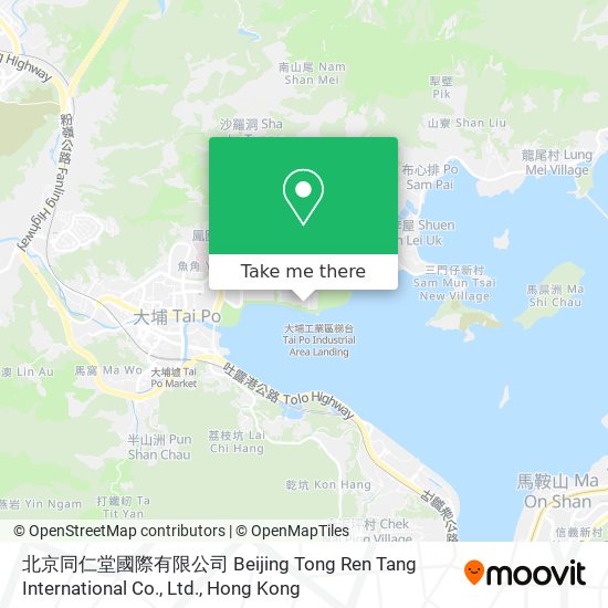 北京同仁堂國際有限公司 Beijing Tong Ren Tang International Co., Ltd. map