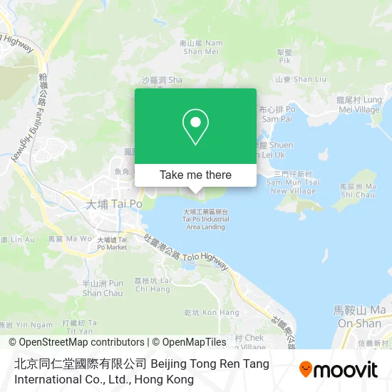 北京同仁堂國際有限公司 Beijing Tong Ren Tang International Co., Ltd. map