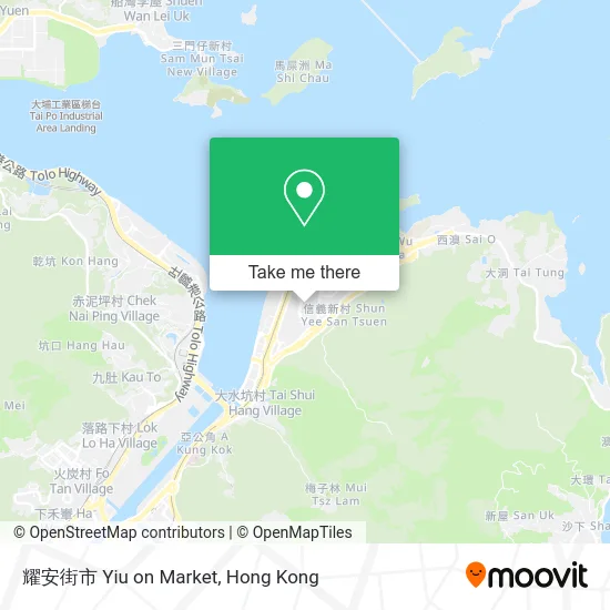 耀安街市 Yiu on Market map