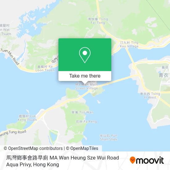 馬灣鄉事會路旱廁 MA Wan Heung Sze Wui Road Aqua Privy map