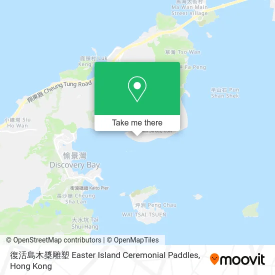 復活島木槳雕塑 Easter Island Ceremonial Paddles map