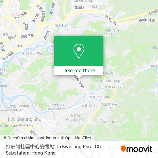 打鼓嶺社區中心變電站 Ta Kwu Ling Rural Ctr Substation地圖