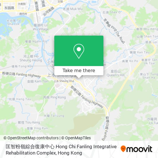 匡智粉嶺綜合復康中心 Hong Chi Fanling Integrative Rehabilitation Complex map