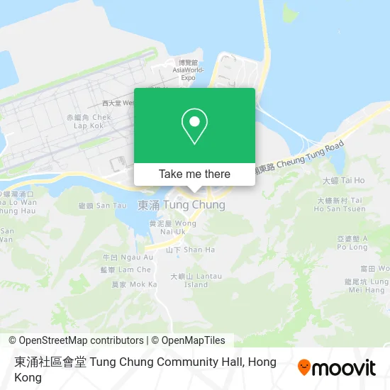 東涌社區會堂 Tung Chung Community Hall map