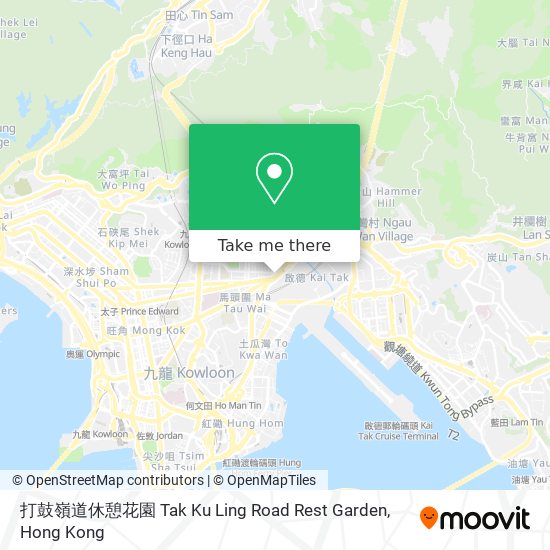 打鼓嶺道休憩花園 Tak Ku Ling Road Rest Garden map