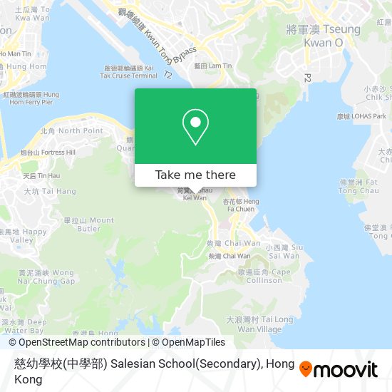 慈幼學校(中學部) Salesian School(Secondary) map