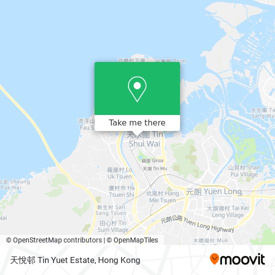 天悅邨 Tin Yuet Estate map