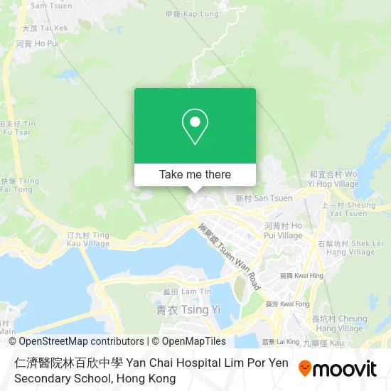 仁濟醫院林百欣中學 Yan Chai Hospital Lim Por Yen Secondary School地圖