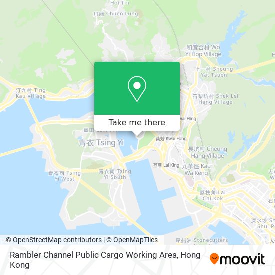 Rambler Channel Public Cargo Working Area map