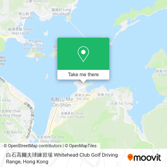 白石高爾夫球練習場 Whitehead Club Golf Driving Range map