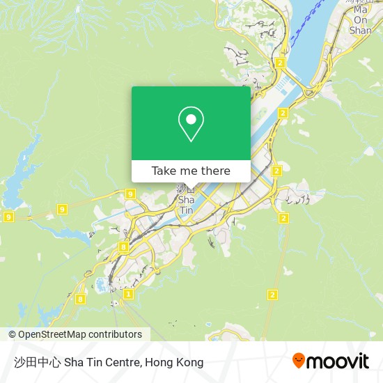 沙田中心 Sha Tin Centre map