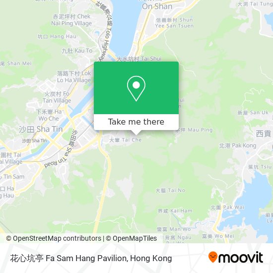 花心坑亭 Fa Sam Hang Pavilion map