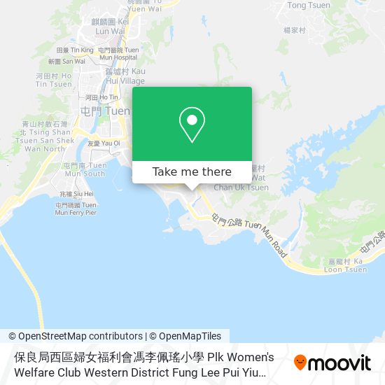 保良局西區婦女福利會馮李佩瑤小學 Plk Women's Welfare Club Western District Fung Lee Pui Yiu Primary School map