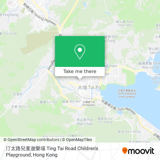 汀太路兒童遊樂場 Ting Tai Road Children's Playground map