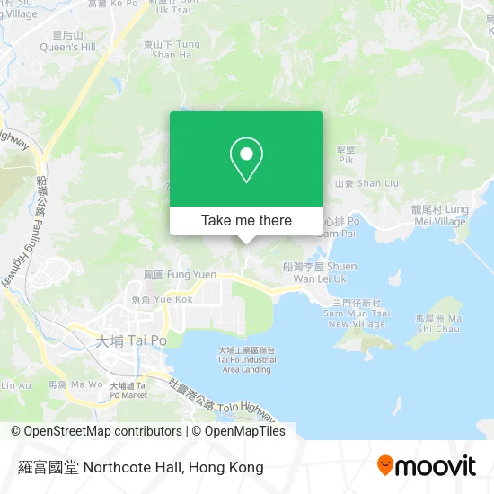 羅富國堂 Northcote Hall map
