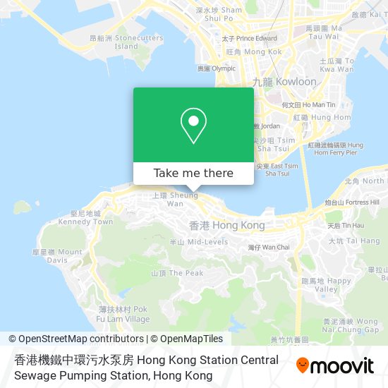 香港機鐵中環污水泵房 Hong Kong Station Central Sewage Pumping Station map