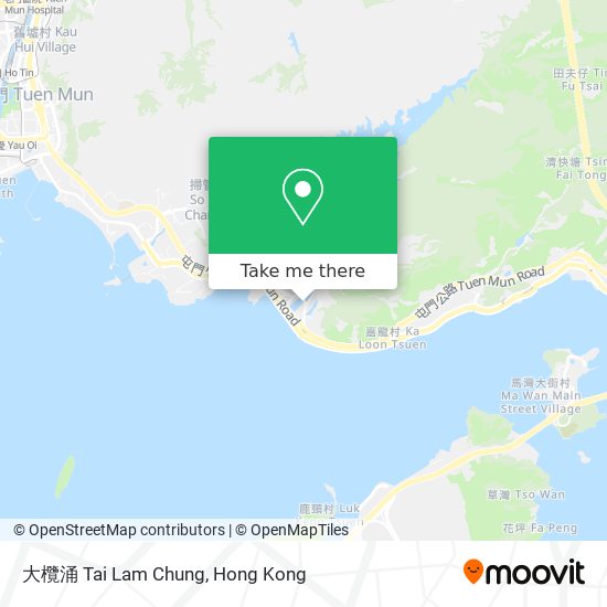 大欖涌 Tai Lam Chung map