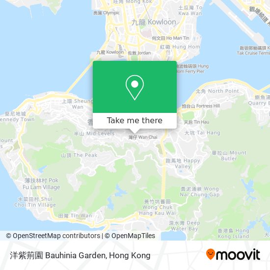 洋紫荊園 Bauhinia Garden map