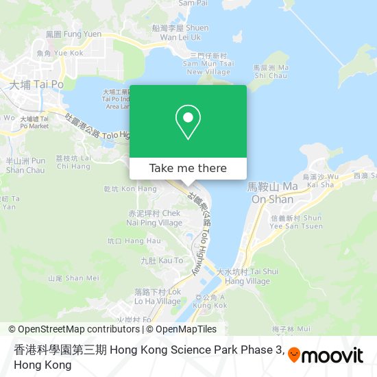 香港科學園第三期 Hong Kong Science Park Phase 3 map