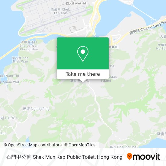 石門甲公廁 Shek Mun Kap Public Toilet map