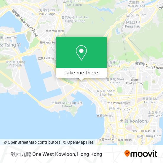 一號西九龍 One West Kowloon map