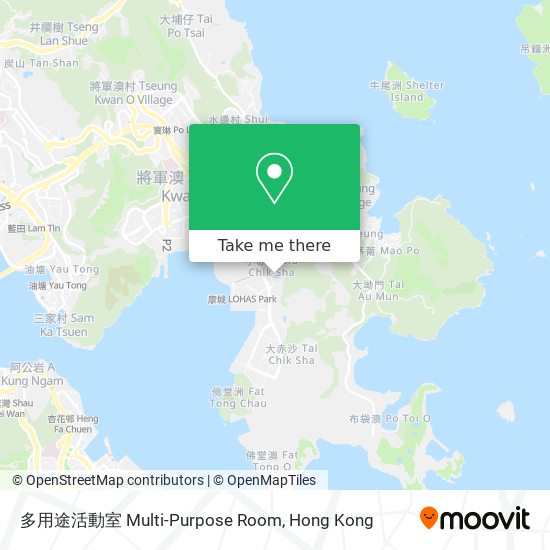 多用途活動室 Multi-Purpose Room地圖
