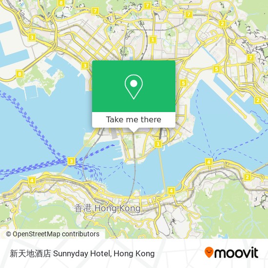 新天地酒店 Sunnyday Hotel地圖