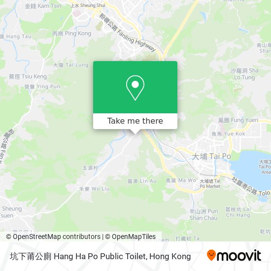 坑下莆公廁 Hang Ha Po Public Toilet地圖