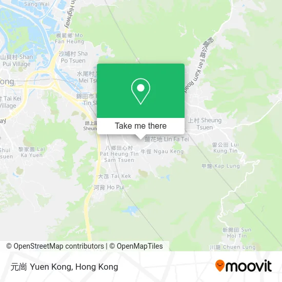 元崗 Yuen Kong map