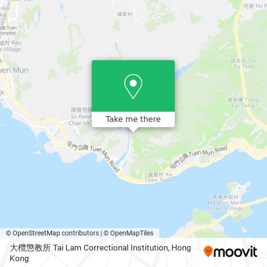 大欖懲教所 Tai Lam Correctional Institution map