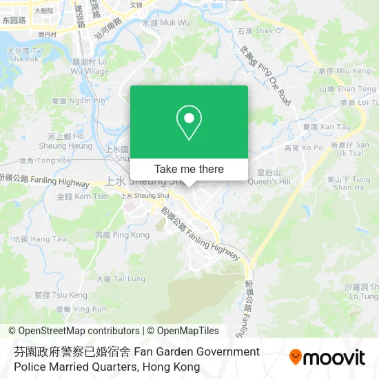芬園政府警察已婚宿舍 Fan Garden Government Police Married Quarters map