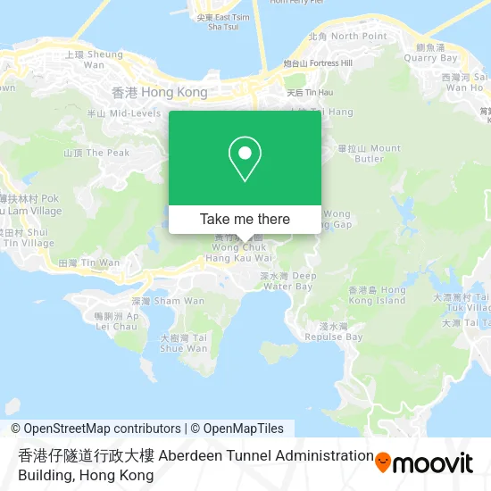香港仔隧道行政大樓 Aberdeen Tunnel Administration Building地圖