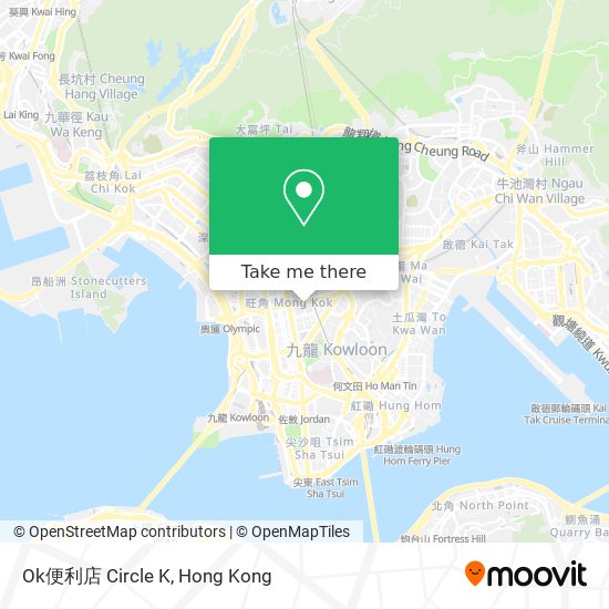 Ok便利店 Circle K map