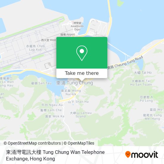 東涌灣電訊大樓 Tung Chung Wan Telephone Exchange map