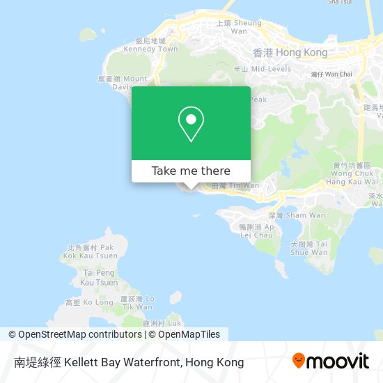 南堤綠徑 Kellett Bay Waterfront map