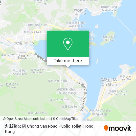 創新路公廁 Chong San Road Public Toilet map