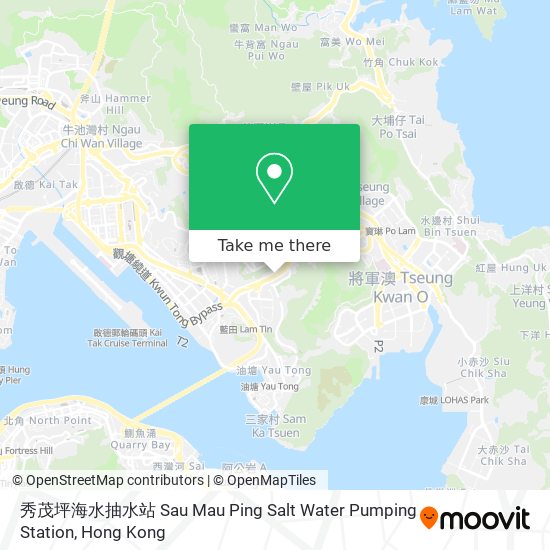 秀茂坪海水抽水站 Sau Mau Ping Salt Water Pumping Station map