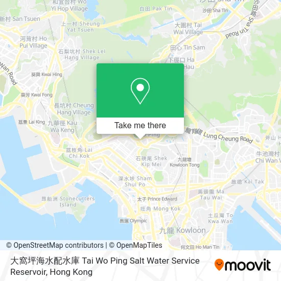大窩坪海水配水庫 Tai Wo Ping Salt Water Service Reservoir map