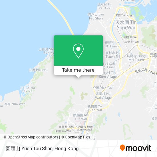圓頭山 Yuen Tau Shan map